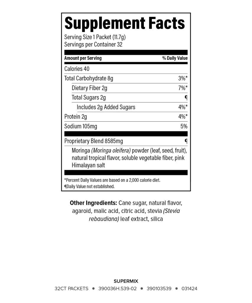 supermix ingredient list